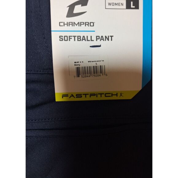 NWT Champro Women’s Large Navy Fastpitch Softball Pants BP11 - Picture 4 of 4